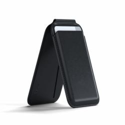 Satechi ST-VLWK Kartenhülle Schwarz (Satechi Magnetic Wallet Stand [Black])