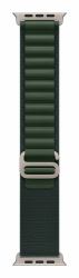 Apple MXMV3ZM/A Intelligentes tragbares Accessoire Band Grün Polyester, Spandex, Titan (-APPLEWATCH 49 DARK GREEN N TI ALP M)