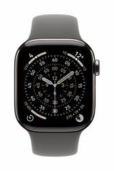 Apple MXLH3ZM/A Intelligentes tragbares Accessoire Band Grau Fluor-Elastomer (*APPLE WATCH 42 STONE GRAY SB M/L)