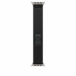 Apple MXTR3ZM/A Intelligentes tragbares Accessoire Band Schwarz Nylon, Polyester, Spandex, Titan (-APPLE WATCH 49 BLACK N TI TL M/L)