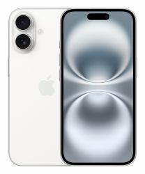 Apple iPhone 16 15,5 cm [6.1"] Dual-SIM iOS 18 5G USB Typ-C 128 GB Weiß (APPLE IPHONE 16 128GB WHITE)