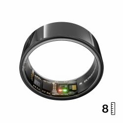 Ultrahuman Ring AIR Nein Smart-Ring Aktivitäts-Tracker Schwarz (Ring Air Aster Black Size 8)