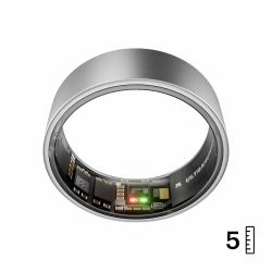 Ultrahuman Ring AIR Nein Smart-Ring Aktivitäts-Tracker Titan (Ring Air Raw Titanium Size 5)