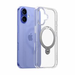 torras Ostand Spin Handy-Schutzhülle 15,5 cm [6.1"] Cover Transparent 