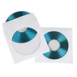 Hama CD Paper Sleeves, white, 100 pcs/Pack 1 discs (DISC PROTECTIVE PAPER SLEEVE 100PCS)