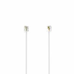 Hama 00201133 Telefonkabel 3 m Weiß (MODULAR CABLE 6P4C PLUG 3M WHITE)