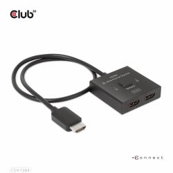 CLUB3D CSV-1384 Tastatur/Video/Maus [KVM]-Switch Schwarz 