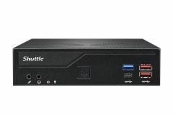 Shuttle Slim PC DH770 , S1700, 2x HDMI, 2x DP , 2x 2.5G LAN, 2x COM, 8x USB, 1x 2.5", 2x M.2, 24/...