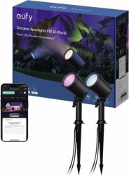 Eufy Outdoor Spot Light E10 [2 pack] Strahler Oberflächenbeleuchtung Nicht austauschbare[s] Leuchtmittel LED (Eufy - Rampenlicht - LED - RGBWW Licht - 1500-9000 K [Packung mit 2])