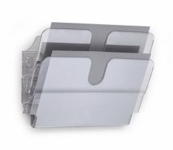 Durable FLEXIPLUS literature rack 2 shelves Transparent (Durable FLEXIPLUS 2 A4 Landscape Clear)