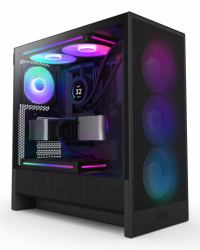 NZXT H5 Flow RGB Midi Tower Schwarz (NZXT H5 FLOW MID RGB TOWER CASE BLACK)