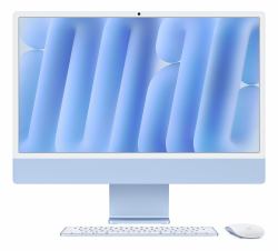 Apple iMac Apple M M4 59.7 cm [23.5"] 4480 x 2520 pixels All-in-One PC 24 GB 1 TB SSD macOS Sequoia Wi-Fi 6E [802.11ax] Blue (IMAC 24 M4 10/10/16 24GB 1TB - GE STD MM K+TID+NUM - BLUE)