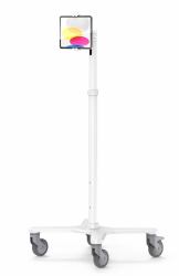 Compulocks MCRSTDEXWUCLGVWMW Sicherheitsgehäuse für Tablet Weiß 33 cm [13"] (Universal Tablet Cling - Medical Rolling Cart Extended - White - Warranty: 24M)