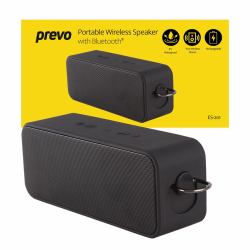 prevo ES-201 Portable IP7 Waterproof Wireless Speaker with Bluetooth, USB, SD & 2 x 10W Speakers ...