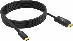 Vision TC 2MUSBCHDMI8K/BL Handykabel Schwarz 2 m USB C (2 m USB C zu HDMI Kabel - 8k bei 60 Hz - USB C 3.2 [m] zu HDMI [m] - AuÃendurchmesser 4,5 mm - 48 Gbps - 32 AWG - schwarz)