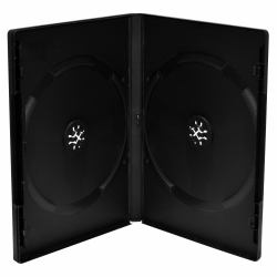 MediaRange BOX12-M CD-Hülle DVD-Hülle 2 Disks Schwarz (CD/DVD Storage Media Case - 2pcs, Plastic, Black - Warranty: 12M)
