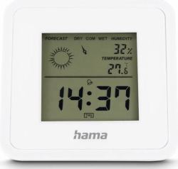 Hama Borneo Elektronisches Umgebungsthermometer Drinnen Weiß (BORNEO THERMOMETER INDOOR WHITE)
