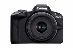 Canon EOS R50, Schwarz + RF-S 18-45mm F4.5-6.3 IS STM Kit (Eos R50, Black + Rf-S 18-45Mm - F4.5-6.3 Is Stm Kit Milc 24.2 - Mp Cmos 6000 X 4000 Pixels - Warranty: 12M)