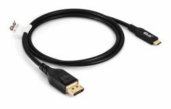 CLUB3D USB Type-C Cable to DP 2.1 Bi-Directional VESA DP80 Certified Cable M/M 1m/3.28ft 