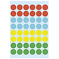 HERMA Multi-purpose labels ø 12 mm colours assorted 240 pcs. selbstklebendes Etikett (HERMA - etiketter - 240 etikette[r] -)