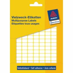 Avery Mini-Organisations-Etiketten, weiß, 13 x 8 mm, permanent (Avery Multi-Purpose Labels 3306 - etik)