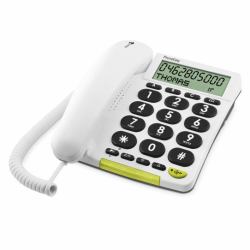Doro PhoneEasy 312cs Analoges Telefon Anrufer-Identifikation Weiß (DORO PhoneEasy 312cs - telefon med led)