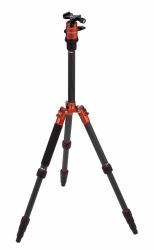 Rollei Compact Traveler No. 1 Carbon Stativ Digitale Film/Kameras 3 Bein[e] Schwarz, Orange (Rollei Selfie Stick 4 Me selfie-stang)