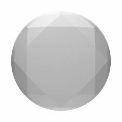 PopSockets 801136 Halterung Rahmen Silber (PopSockets Pop na palec Metalic Diamon)