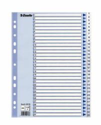 Esselte 100139 Tab-Register Numerischer Registerindex Polypropylen [PP] Blau, Weiß (Esselte register PP A4 1-31 hvid)