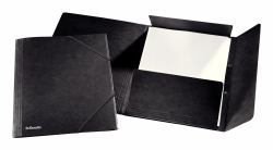 Esselte 623402 Sammelmappe Karton Schwarz A4 (Folder A4 3-Flap Blk25 **25-pa)