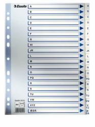 Esselte 100141 Tab-Register Alphabetischer Registerindex Polypropylen [PP] Blau (Esselte register PP A4 A-Ã hvid)