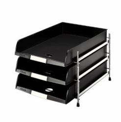 Esselte C4 Schwarz (Esselte C4 brevbakke i metal stativ so)