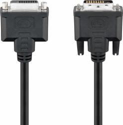 Goobay 50855 DVI cable 2 m DVI-D Black (Goobay DVI forlÃ¦ngerkabel - 2 m)