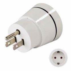 Hama 00121994 Netzstecker-Adapter Weiß (Hama Travel Adapter Plug - Adapter fÃ¼r)