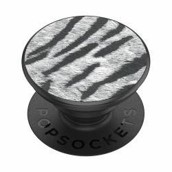 PopSockets Faux Leather Zebra (PopSockets - fingergrip/stÃ¸tteben for)