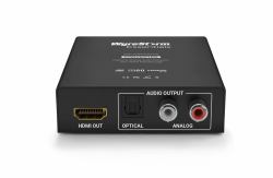 WyreStorm EXP-CON-AUD-H2 Audio-Konverter Schwarz (Wyrestorm - EXP-CON-AUD-H2 - 4K60Hz 4:4:4 HDMI 2.0 Audio Extractor with Passthrough / HDMI to S/PDIF or RCA / 4K60 / Dolby Vision & HDR)