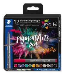 Staedtler Pigment Arts Calligraphy Pen Filzstift Mehrfarbig 12 Stück[e] (STAEDTLER 375 - fiberspidspen - callig)