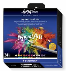 Staedtler Pigment Arts Brush Pen Filzstift Mehrfarbig 24 Stück[e] (Brush pen Pigment Arts ass [24])