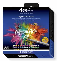 Staedtler Pigment Arts Brush Pen Filzstift Mehrfarbig 36 Stück[e] (Brush pen Pigment Arts ass [36])