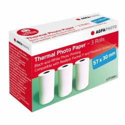 AgfaPhoto ATP3WH Sofortbildfilm 3 Stück[e] 57 x 30 mm (Agfaphoto Agfa Thermique Print Paper A)