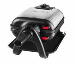 Tefal WM756D Waffeleisen 2 Waffel[n] 1200 W Schwarz, Edelstahl (Tefal WM756D vaffeljern 2 vaffel/vafle)