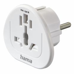 Hama 00223455 Netzstecker-Adapter Universal Weiß (Hama 00223455 strÃ¸mstik adapter Univer)
