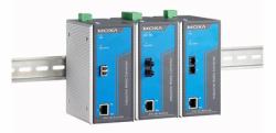 Moxa PTC-101-M-ST-LV Netzwerk Medienkonverter 100 Mbit/s 1300 nm Multi-Modus Blau, Grau 