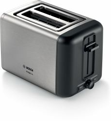Bosch TAT3P420DE Toaster 2 Scheibe[n] 970 W Schwarz, Silber (Bosch DesignLine TAT3P420DE - brÃ¸drist)