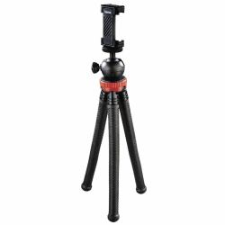 Hama "FlexPro" Stativ Smartphone-/Action-Kamera 3 Bein[e] Schwarz, Rot (Hama Stativ FlexPro fÃÂ¼r Smartphone, G)