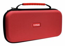Trust 25761 Schutzhülle für tragbare Spielkonsolen Hartschalenkoffer Nintendo Blau, Rot (Trust GXT1251RB HARDCASE SWITCH 2 RB)