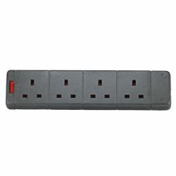 CNL 4W UK 13A Rewireable Bk