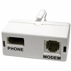 Cablenet 22-2909 Telefonsplitter BS 6312 M RJ-11 F + BS 6312 F Weiß (CNL ADSL Microfilter Adaptor)