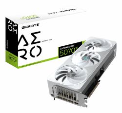 GIGABYTE GeForce RTX 5070 Ti AERO OC 16G Grafikkarte - 16GB GDDR7, 256 Bit, PCI-E 5.0, 2588 MHz Core Clock, 3 x DP 2.1a, 1 x HDMI 2.1b, NVIDIA DLSS 4, GV-N507TAERO OC-16GD (GIGA VGA 16GB RTX5070TI ...