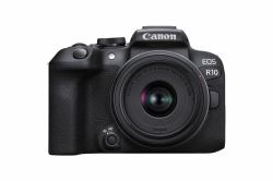 Canon EOS R10 + RF-S 18-45mm F4.5-6.3 IS STM MILC 24,2 MP CMOS 6000 x 4000 Pixel Schwarz (Eos R10 + Rf-S 18-45Mm - F4.5-6.3 Is Stm Milc 24.2 Mp - Cmos 6000 X 4000 Pixels Black - Warranty: 12M)